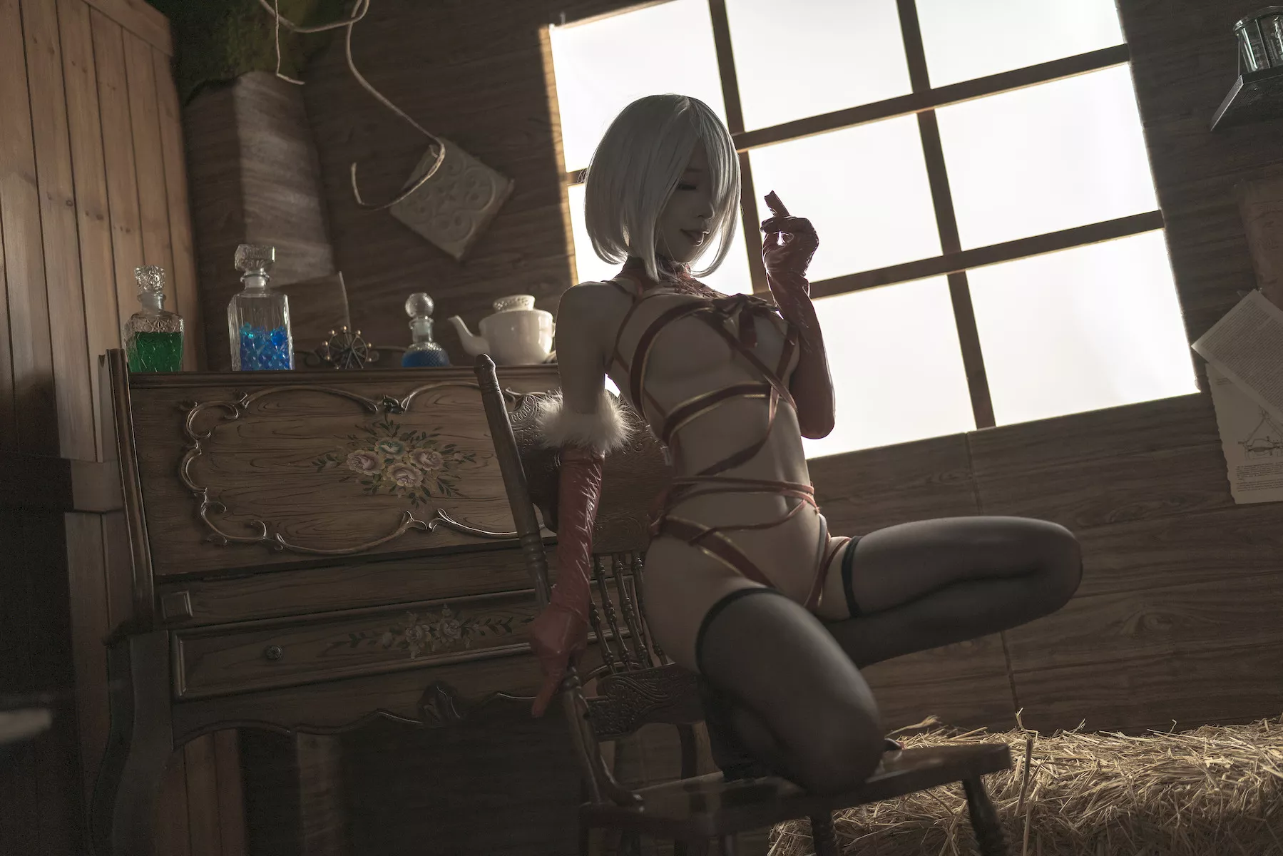 诱惑密拍 美女Cosplay 圣诞 蠢沫沫 2B Christmas
