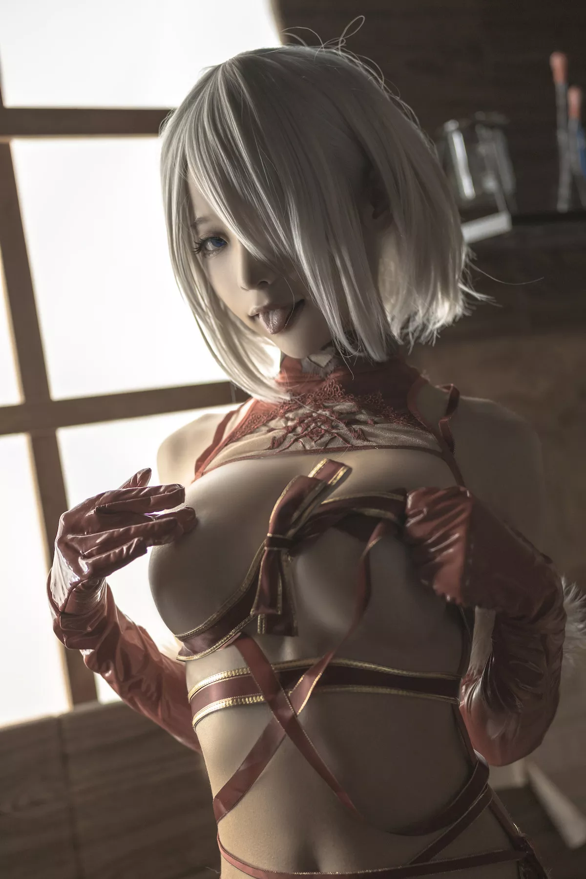 诱惑密拍 美女Cosplay 圣诞 蠢沫沫 2B Christmas