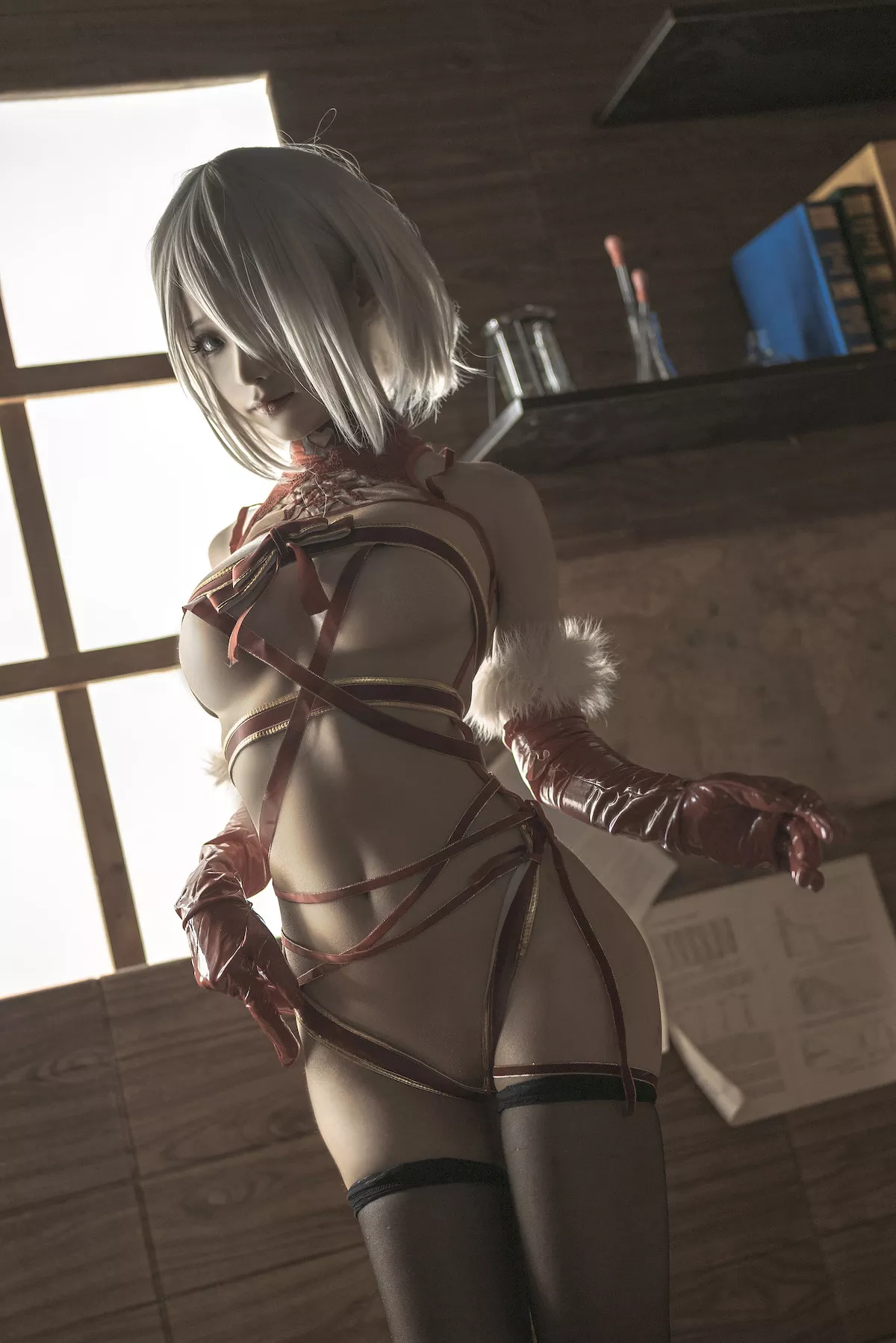 诱惑密拍 美女Cosplay 圣诞 蠢沫沫 2B Christmas