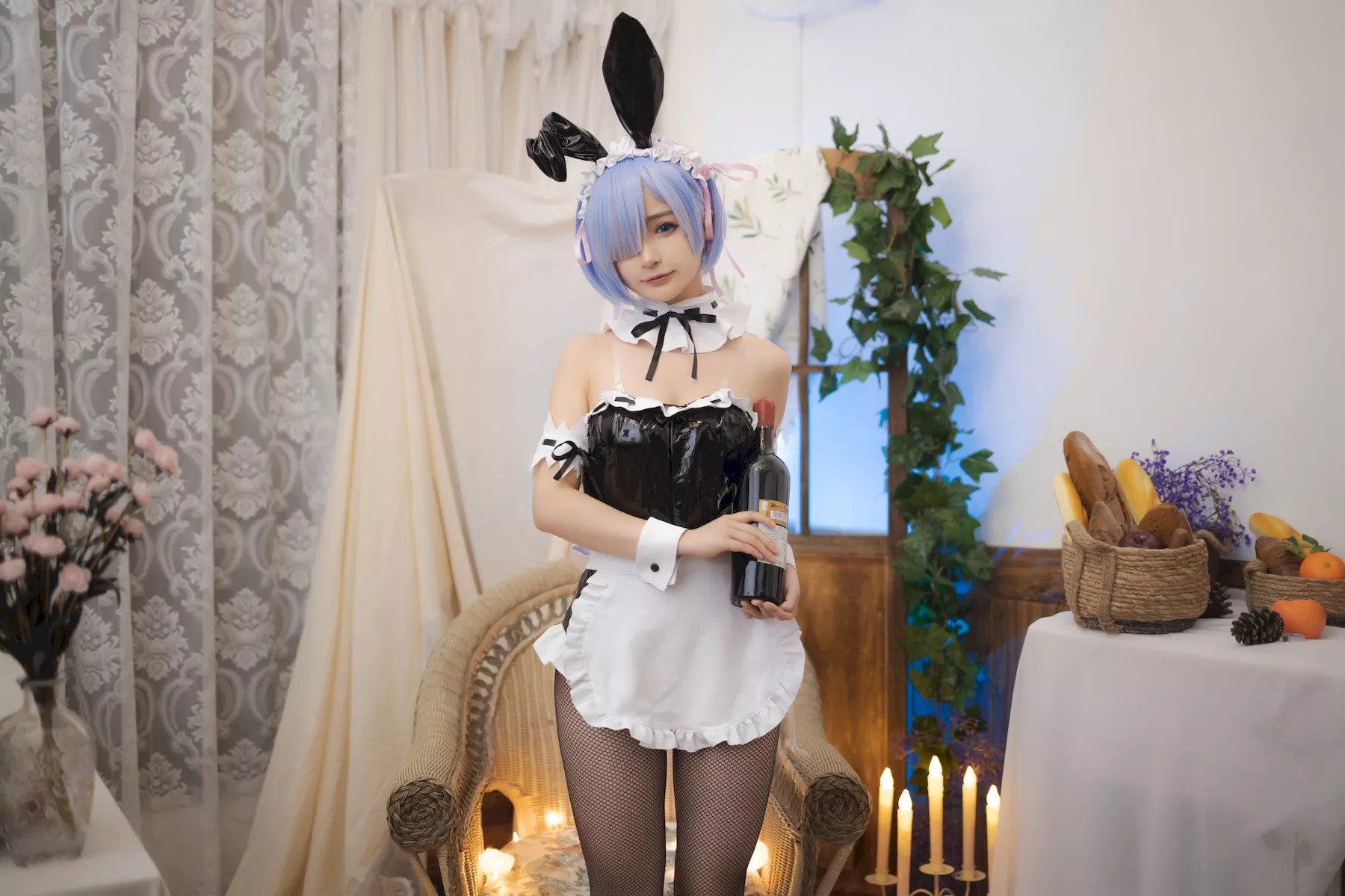 兔女郎 转载 蕾姆 迷人私房 丽人Cosplay