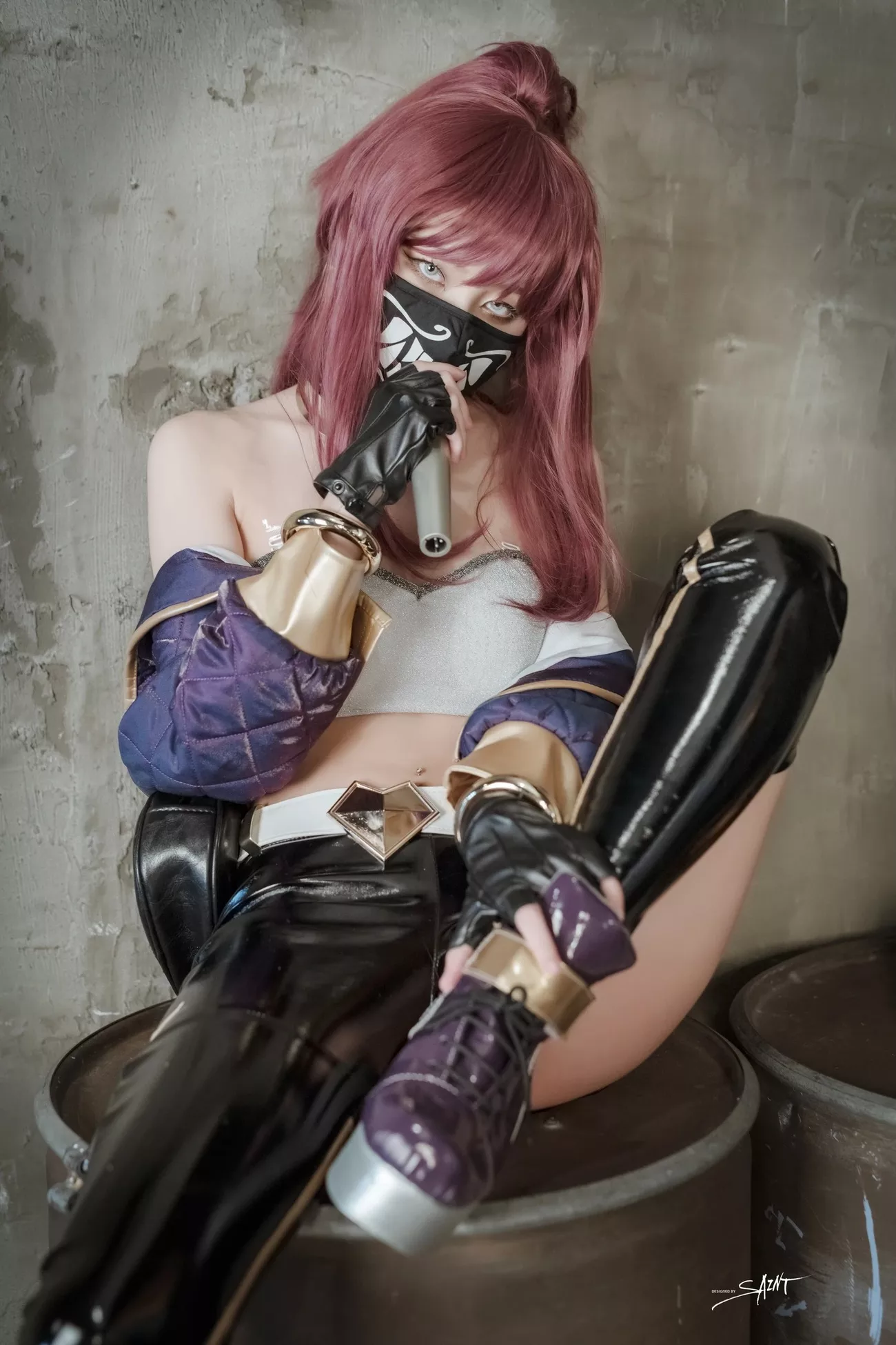 遮挡生活】 【SAINT Photolife KDA Yuna  Akali(34P)  高丽佳人写真