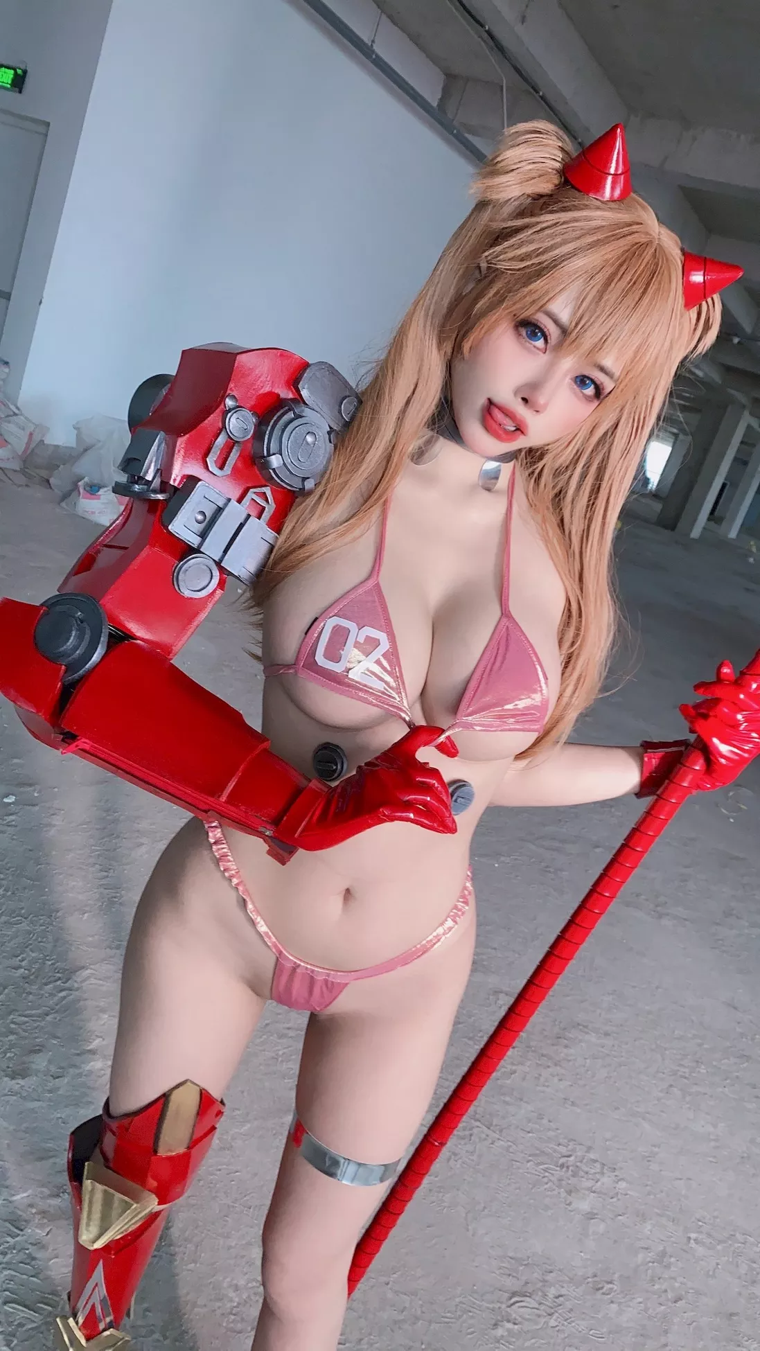 Byoru 仙女Cosplay Langley 式波 Asuka 同学 撩人私摄