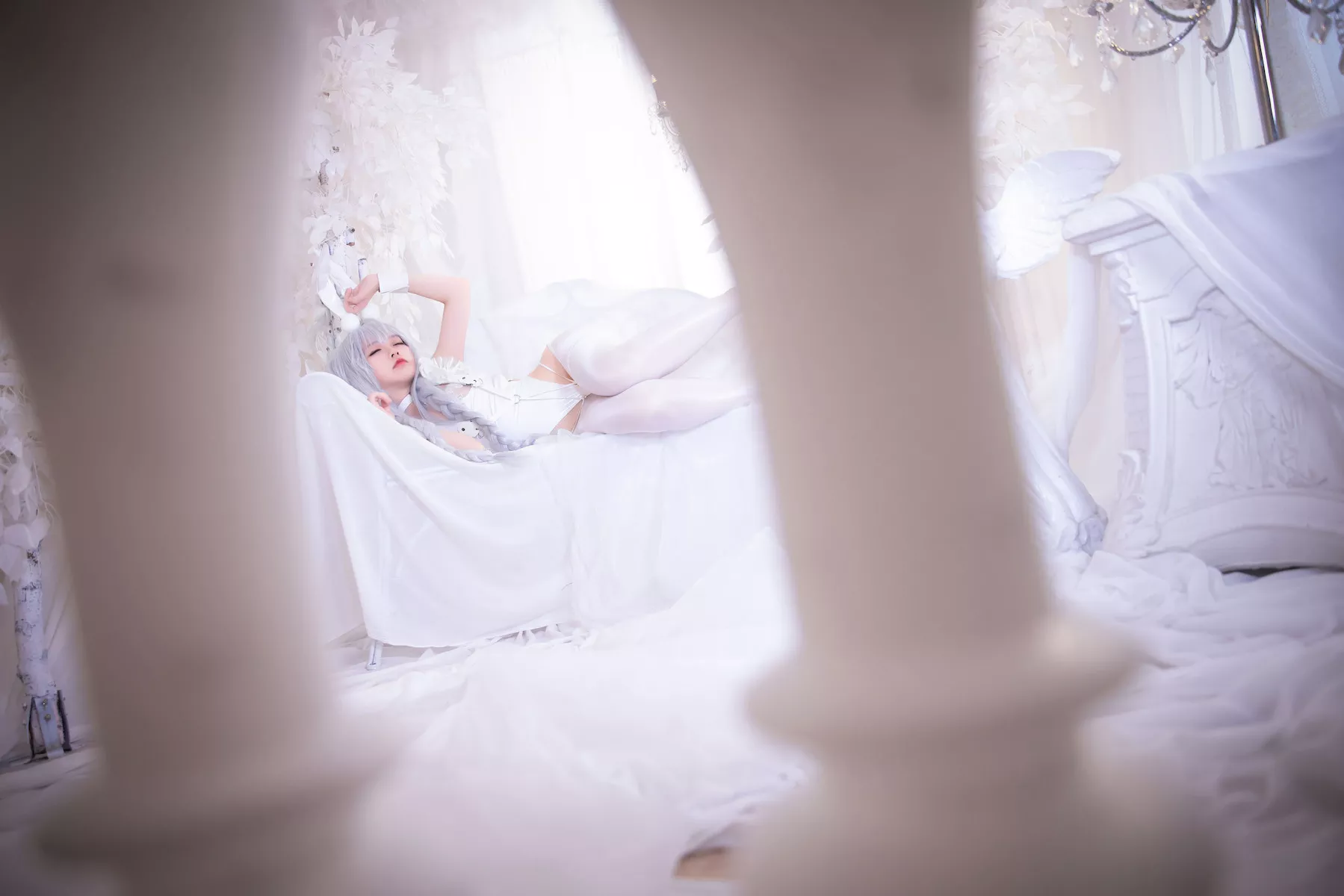 佳人Cosplay 白兔 恶毒肌肤 碧蓝航线 懒懒的 G44不会受伤