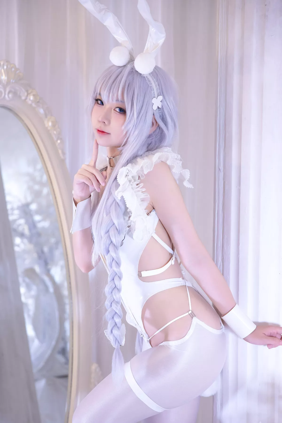 佳人Cosplay 白兔 恶毒肌肤 碧蓝航线 懒懒的 G44不会受伤