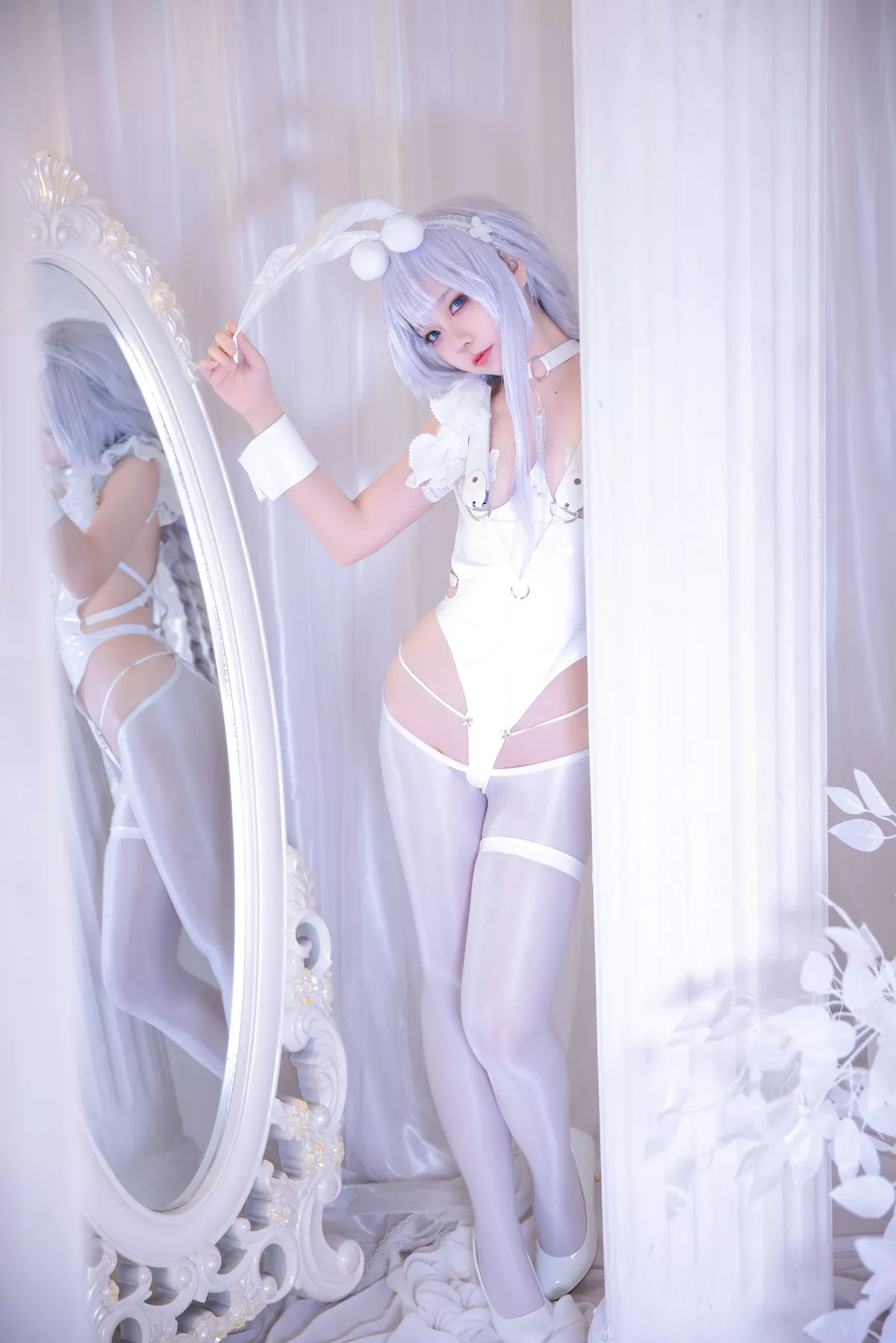 佳人Cosplay 白兔 恶毒肌肤 碧蓝航线 懒懒的 G44不会受伤