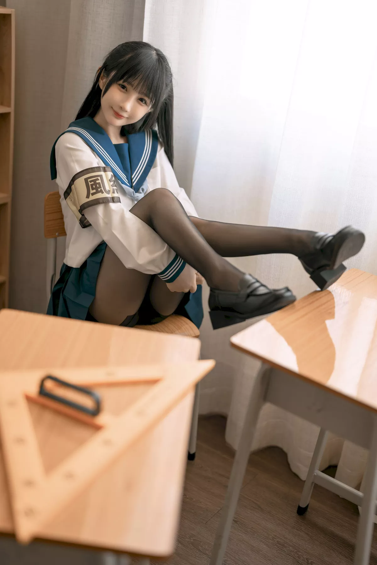 风纪委员 �@井宁宁 撩人私摄 仙女Cosplay