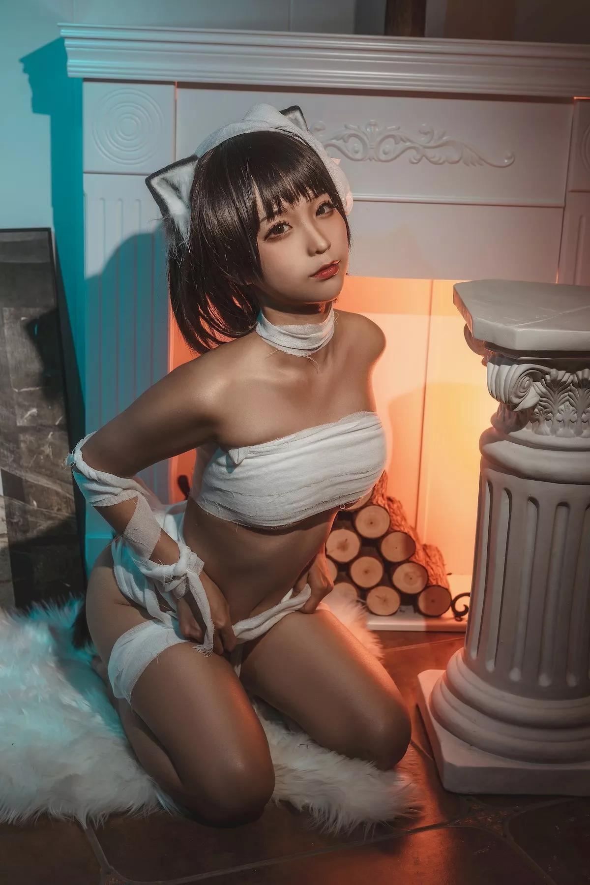 美女Cosplay 蠢沫沫 撩人私摄 绷带猫