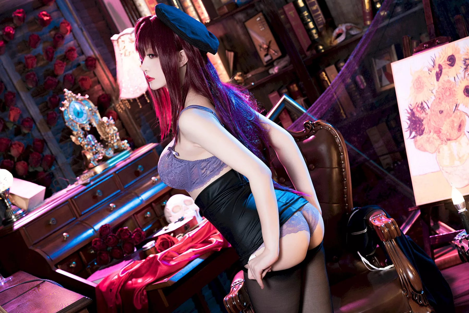 佳人Cosplay 星之迟迟 真红教枪 斯卡哈
