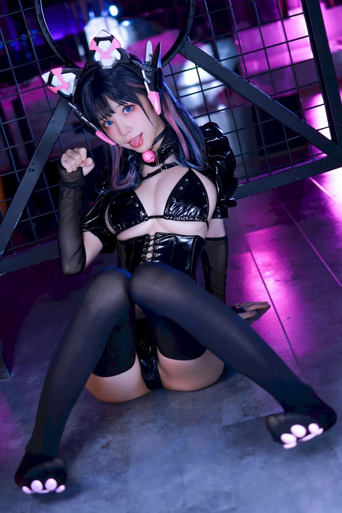猫猫 水淼 猫咪女郎 丽人Cosplay aqua 粉红
