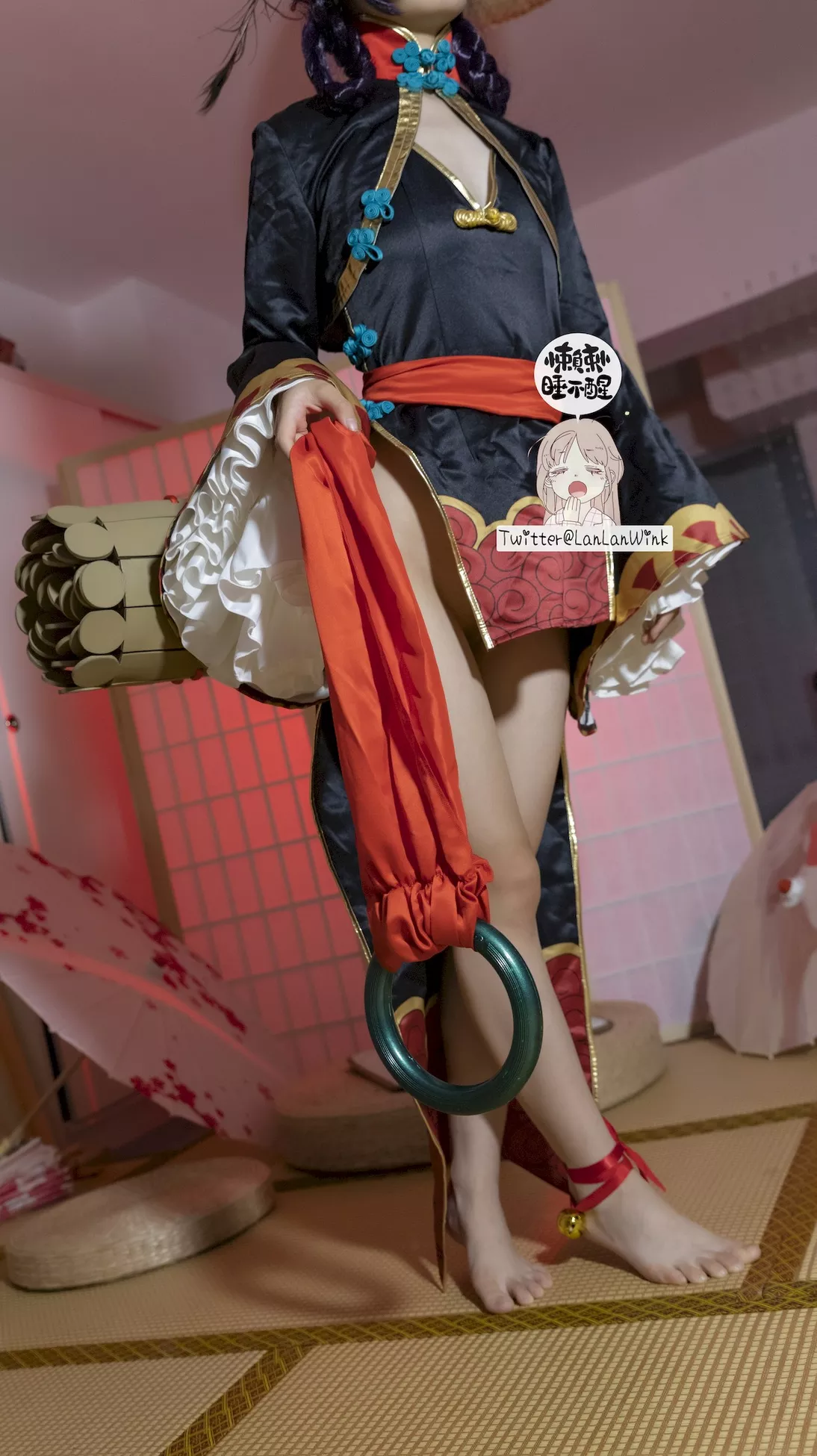 魅魔私房 尤物Cosplay 酒吞童子 懒懒睡不醒