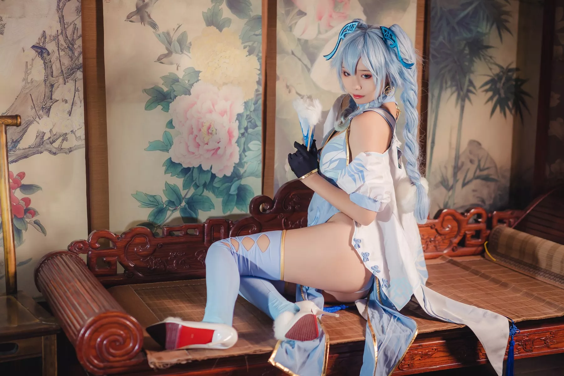 泳装 妩媚私摄 墨玉 PA15 美女Cosplay