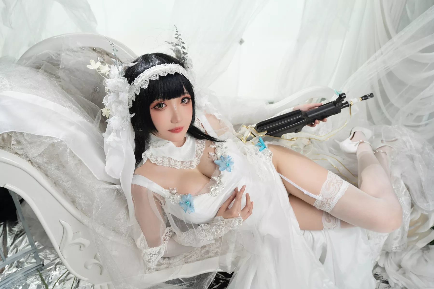 仙女Cosplay  95式 性感私房 花嫁 瓜希酱