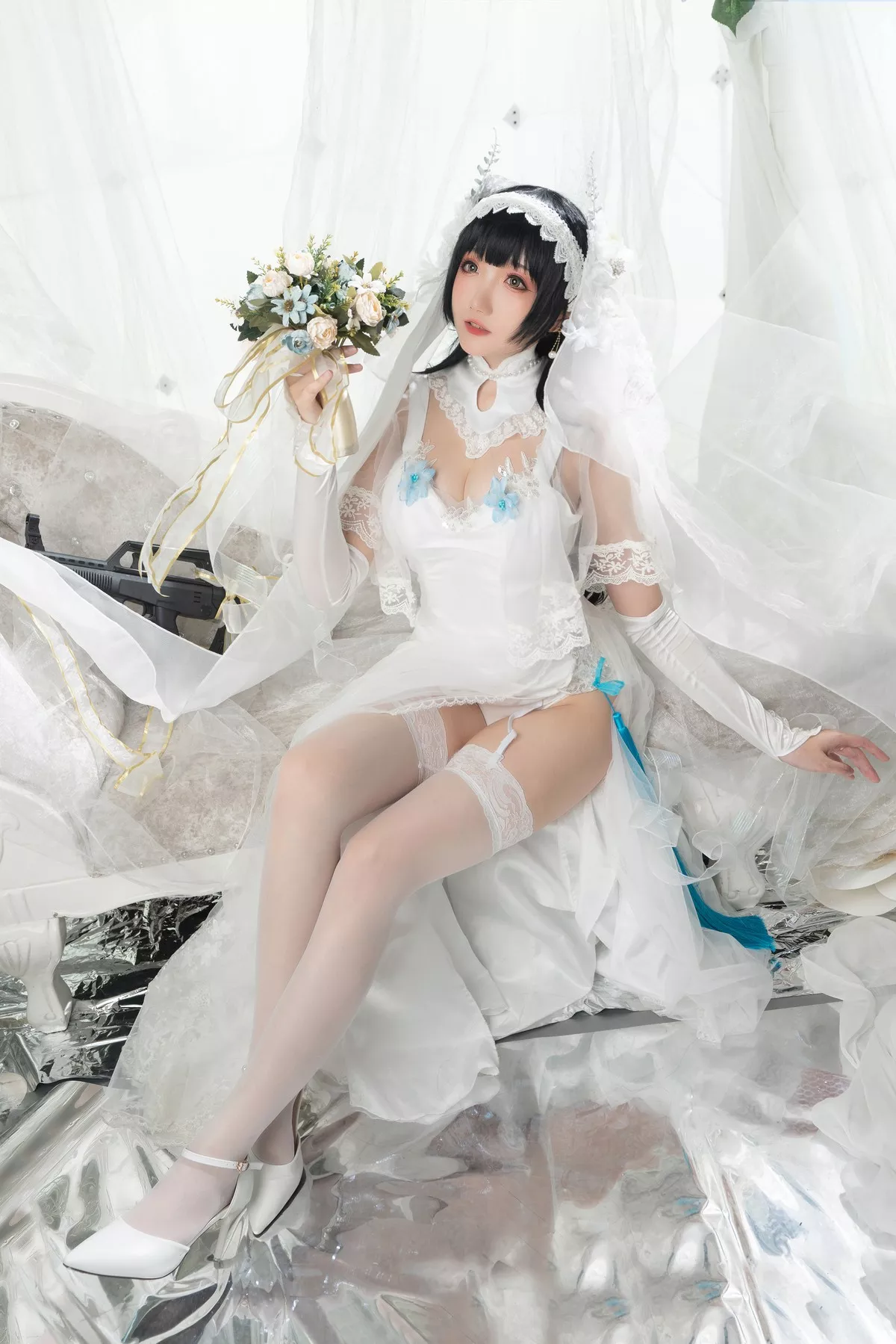 仙女Cosplay  95式 性感私房 花嫁 瓜希酱