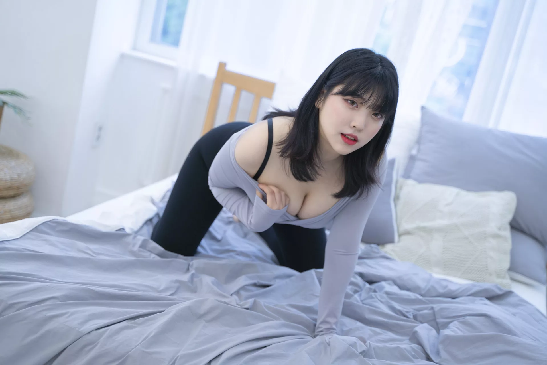 罗格摄影】 Song Leggings(62P) 高丽迷人美女摄影 Hana【ROGLE