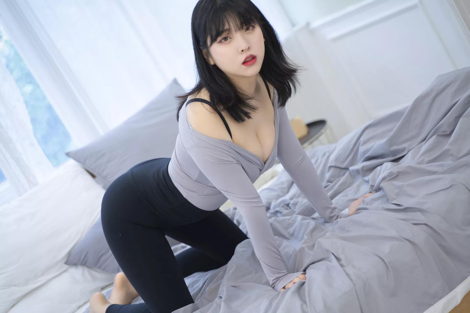 罗格摄影】 Song Leggings(62P) 高丽迷人美女摄影 Hana【ROGLE