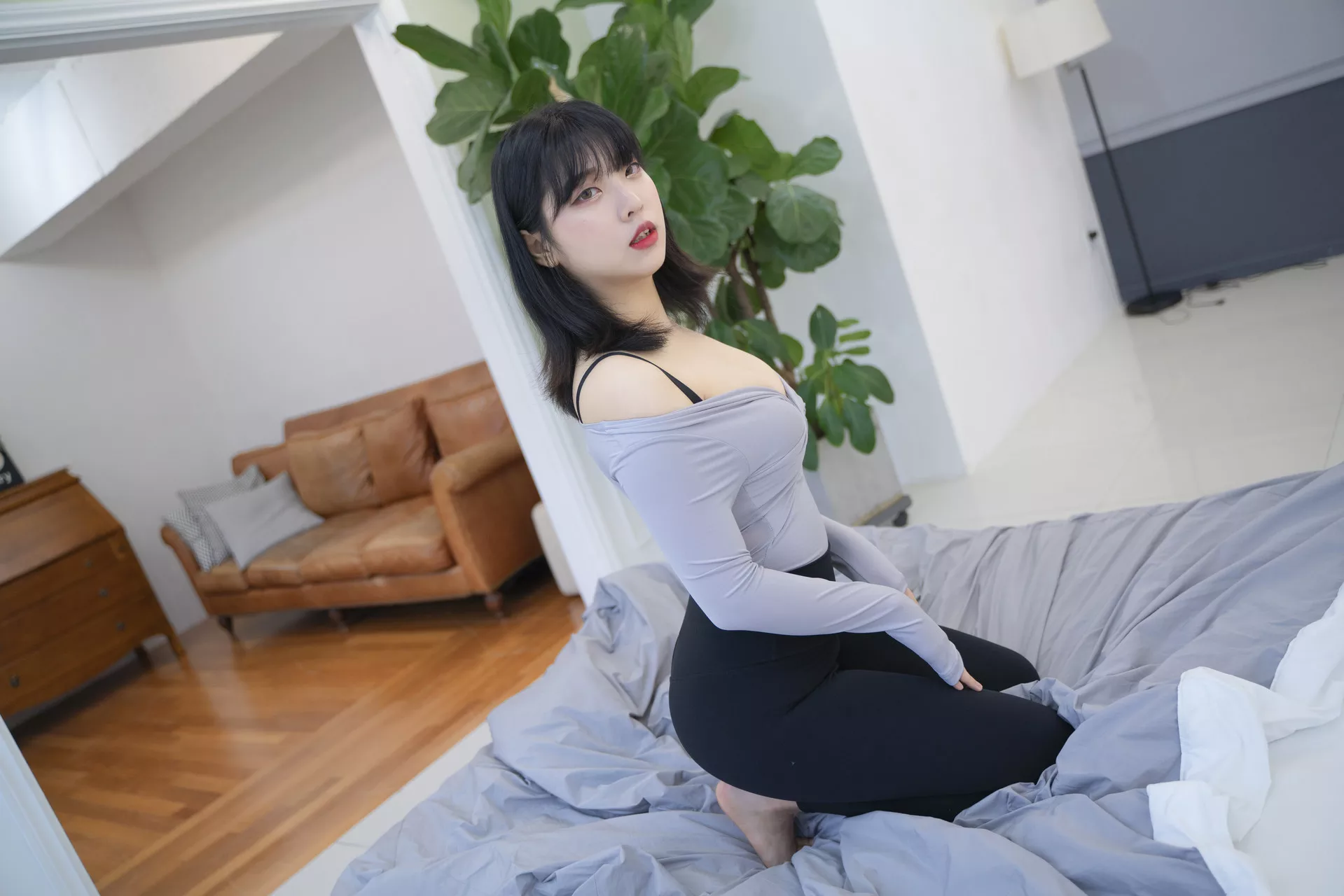 罗格摄影】 Song Leggings(62P) 高丽迷人美女摄影 Hana【ROGLE