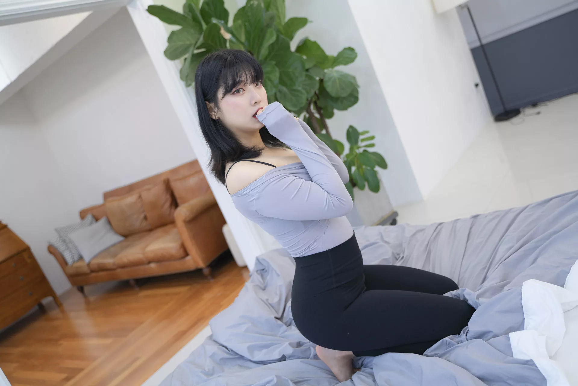 罗格摄影】 Song Leggings(62P) 高丽迷人美女摄影 Hana【ROGLE