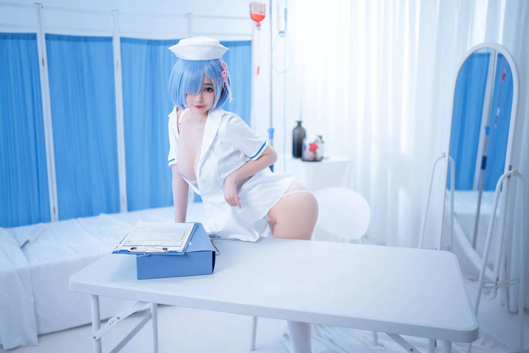 Nurse 撩人私摄 雷姆护工 �@井宁宁 Rem  美人Cosplay
