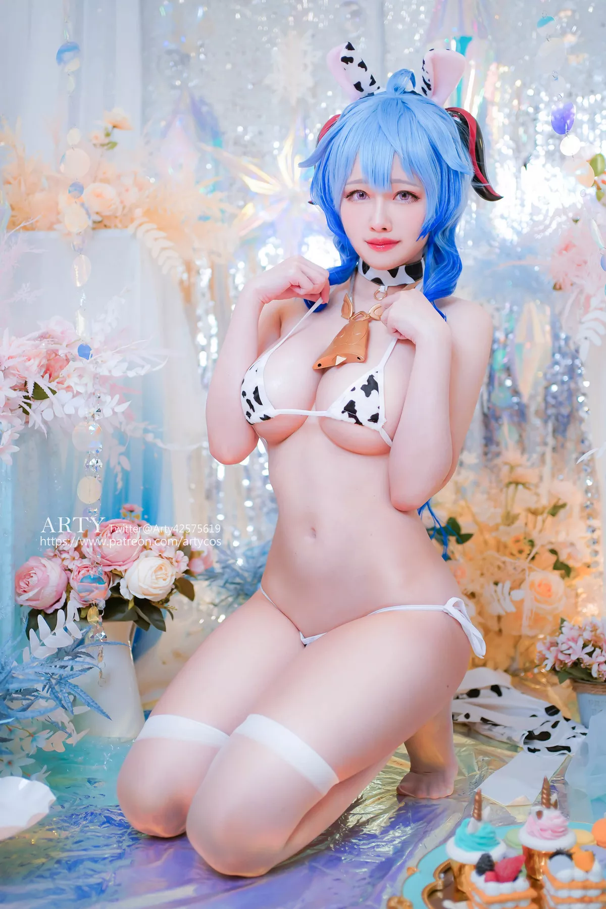 Arty亚�� Ganyu 佳人Cosplay 格调私摄 甘雨