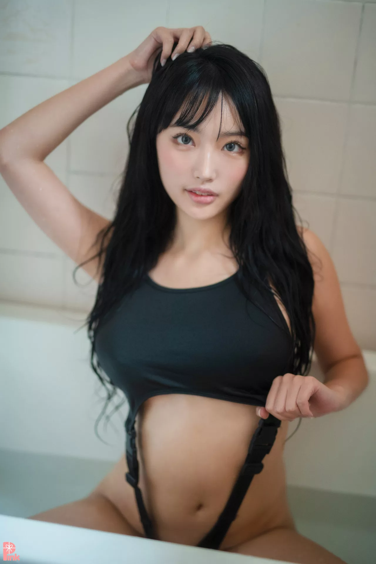 高丽辣模摄影  Bunny 全集修正 Girl 粉菇凉】 Swimsuit 【PINK Linda