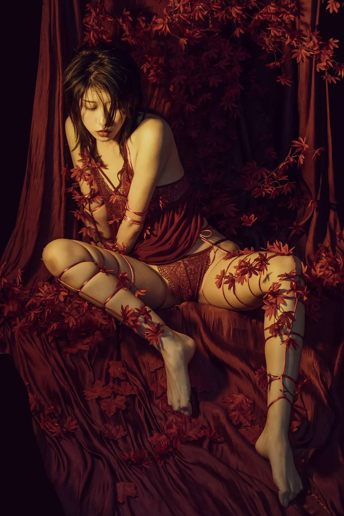 Rope 撩人私房 花与绳 尤物Cosplay 云溪溪  Flower and