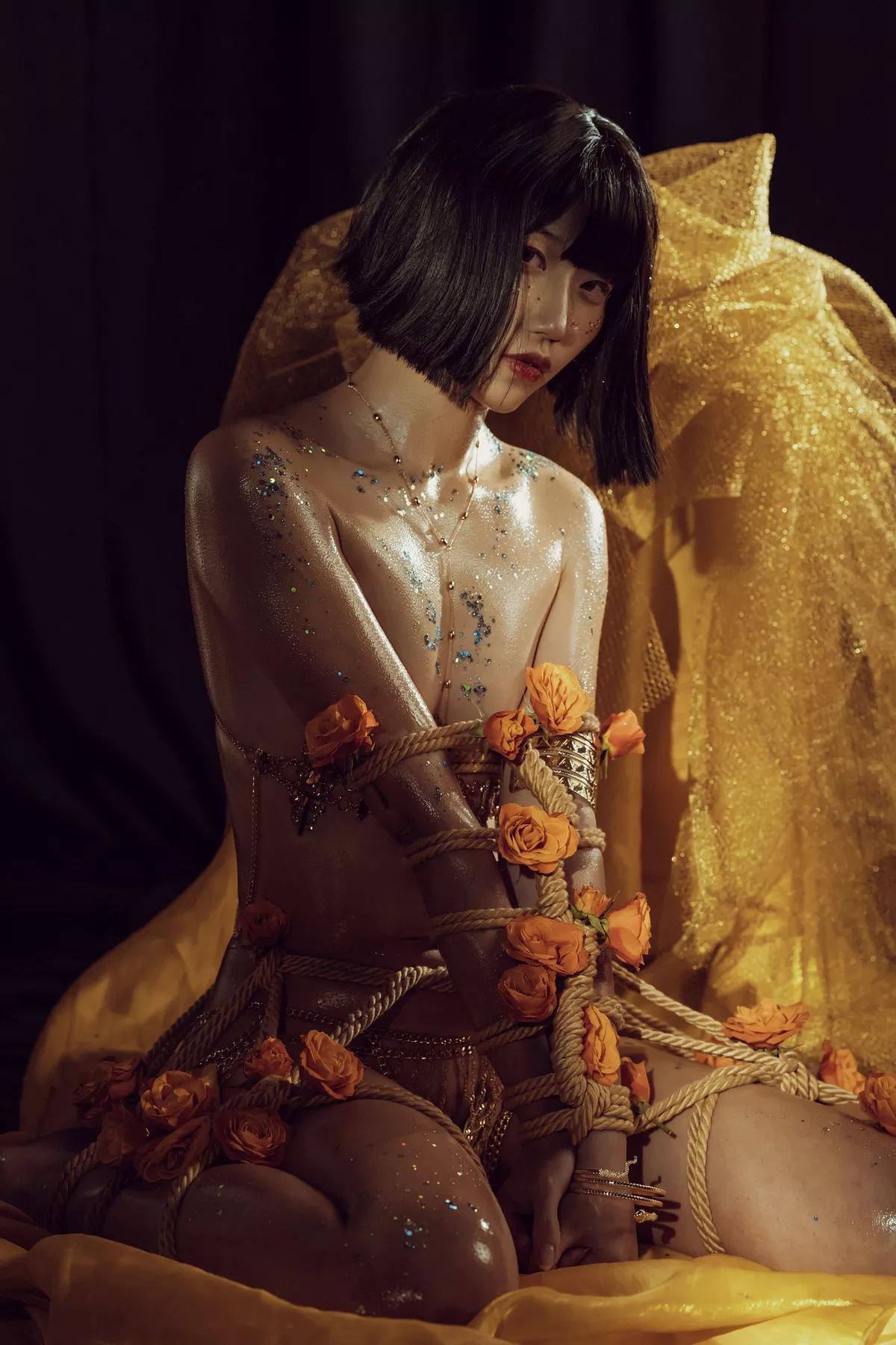 Rope 撩人私房 花与绳 尤物Cosplay 云溪溪  Flower and