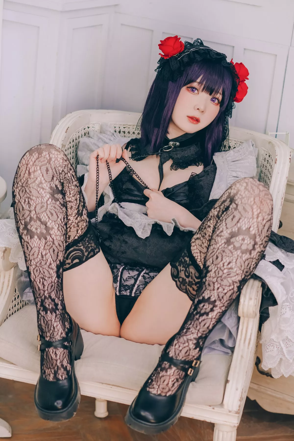 shimo 霜月 尤物Cosplay  黑江�~ 风韵私拍 更衣人偶