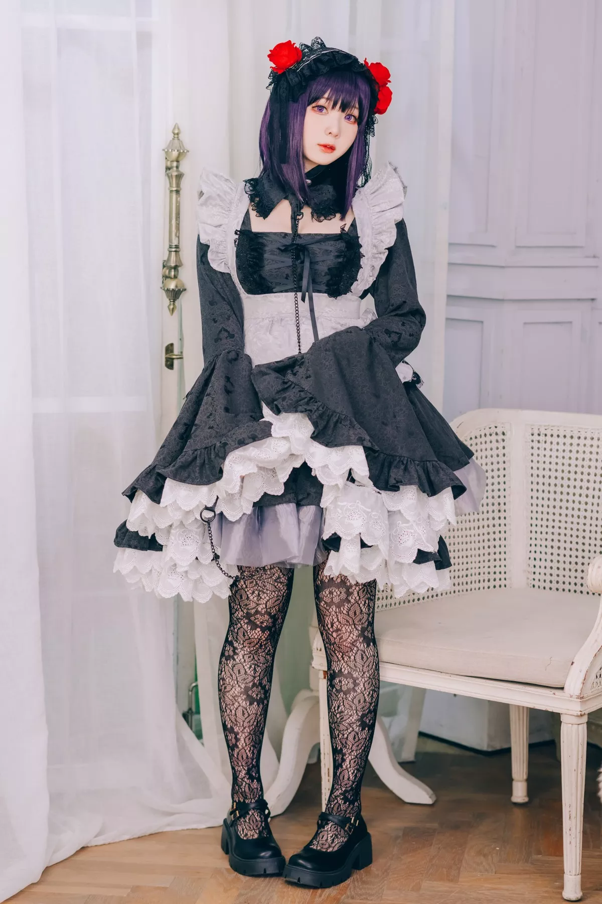 shimo 霜月 尤物Cosplay  黑江�~ 风韵私拍 更衣人偶
