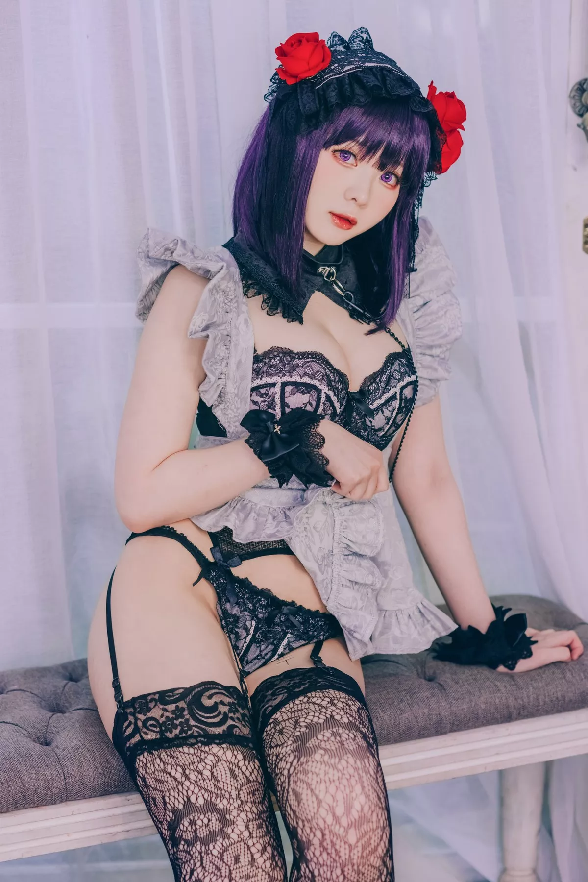 shimo 霜月 尤物Cosplay  黑江�~ 风韵私拍 更衣人偶