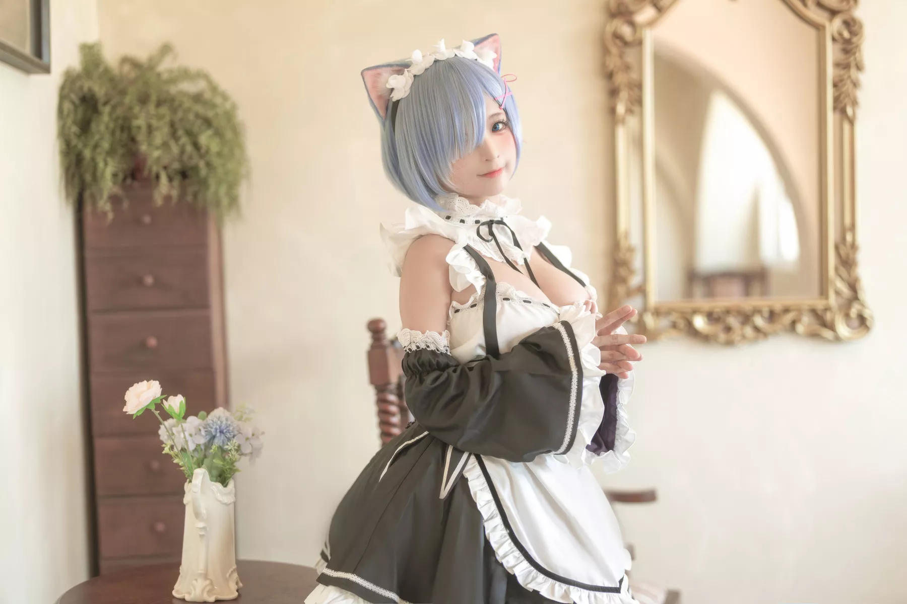 女神Cosplay  蠢沫沫 雷姆 魅魔私房