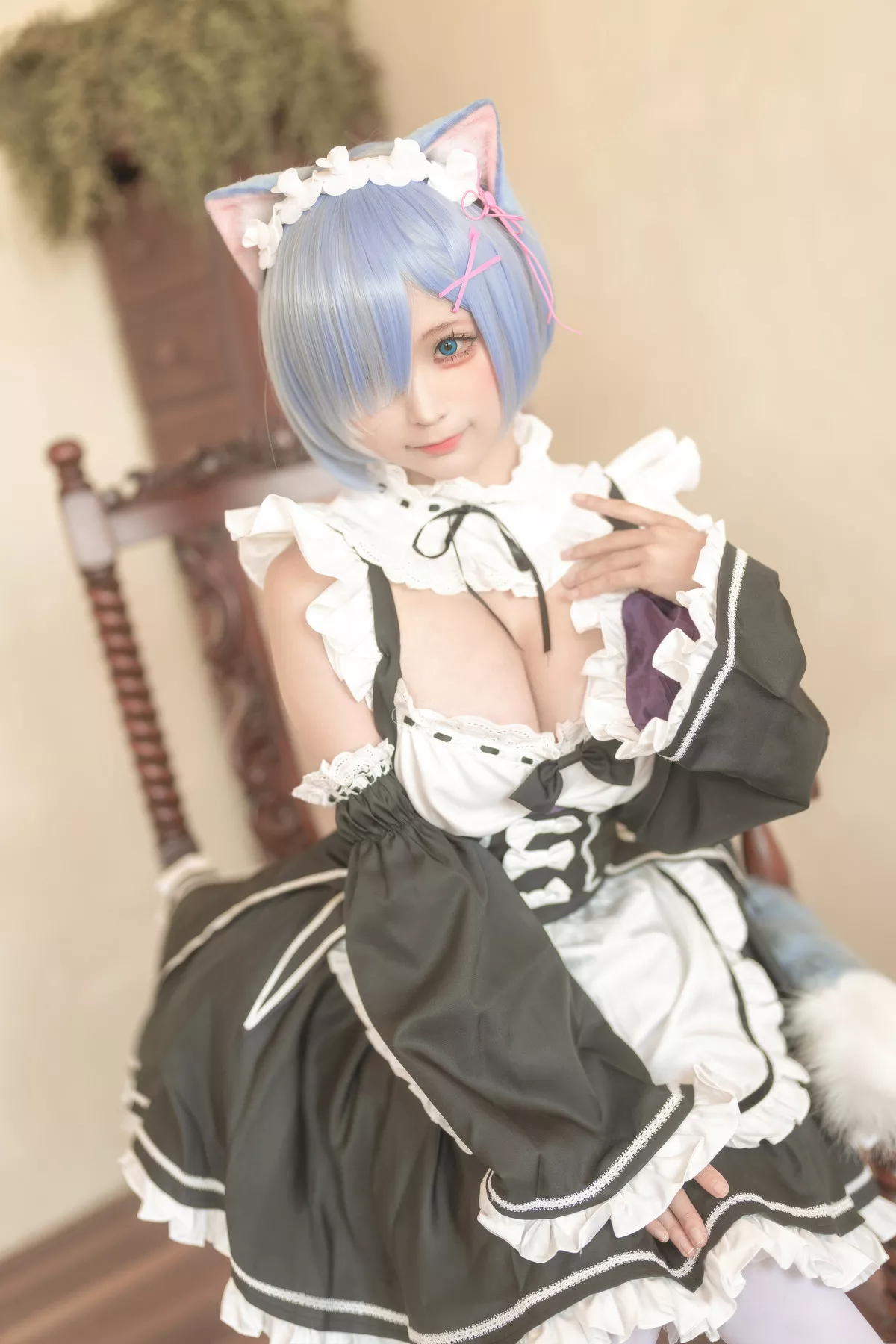 女神Cosplay  蠢沫沫 雷姆 魅魔私房