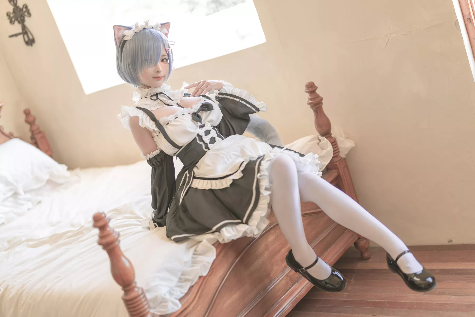 女神Cosplay  蠢沫沫 雷姆 魅魔私房