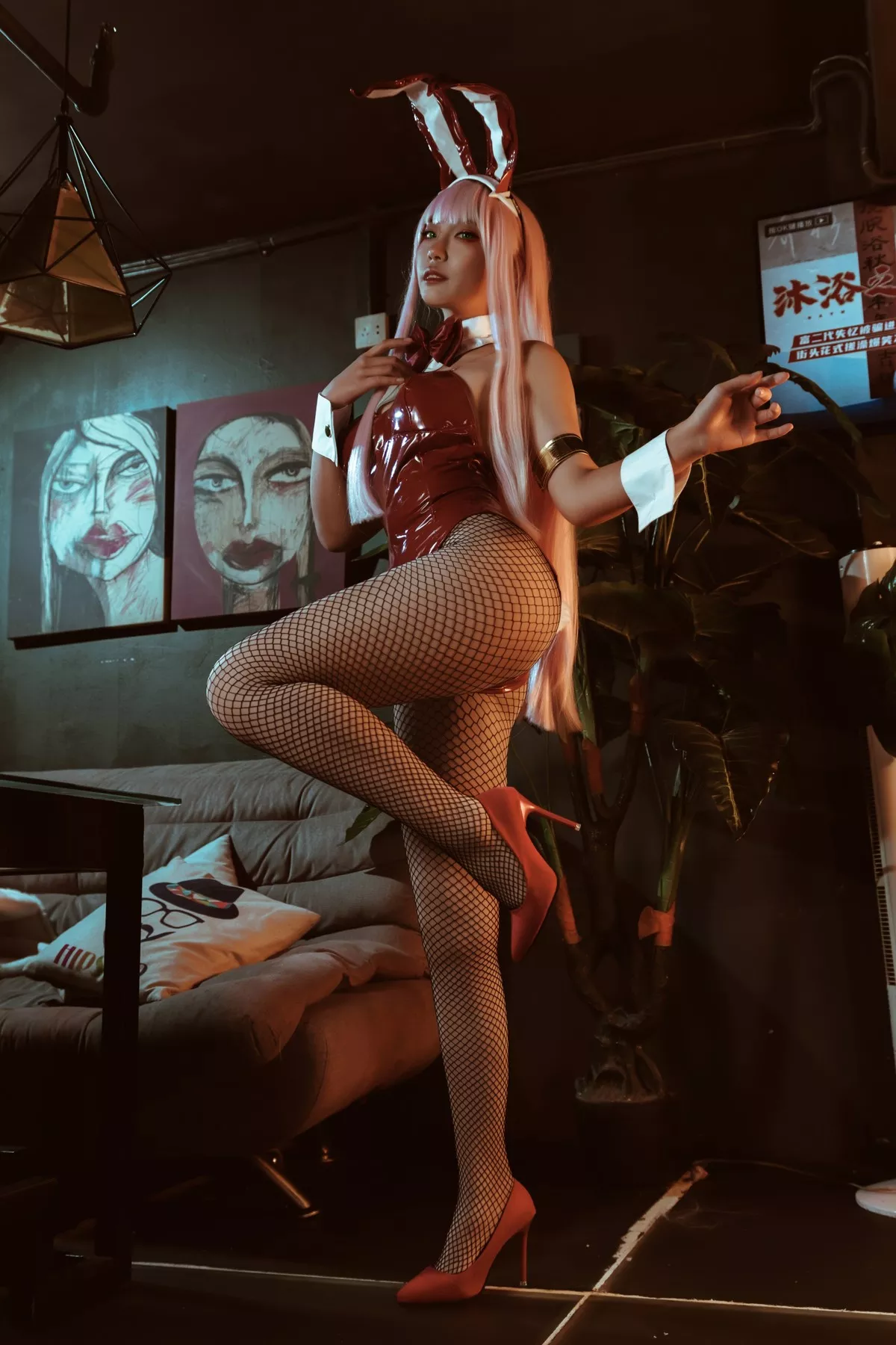 撩人私房 Zero Two 机智的哔啵 仙女Cosplay girl Bunny