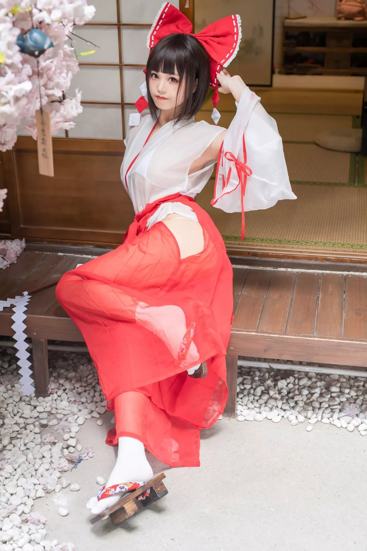 佳人Cosplay Miko Sister 巫女 蜜汁猫裘 风情私房