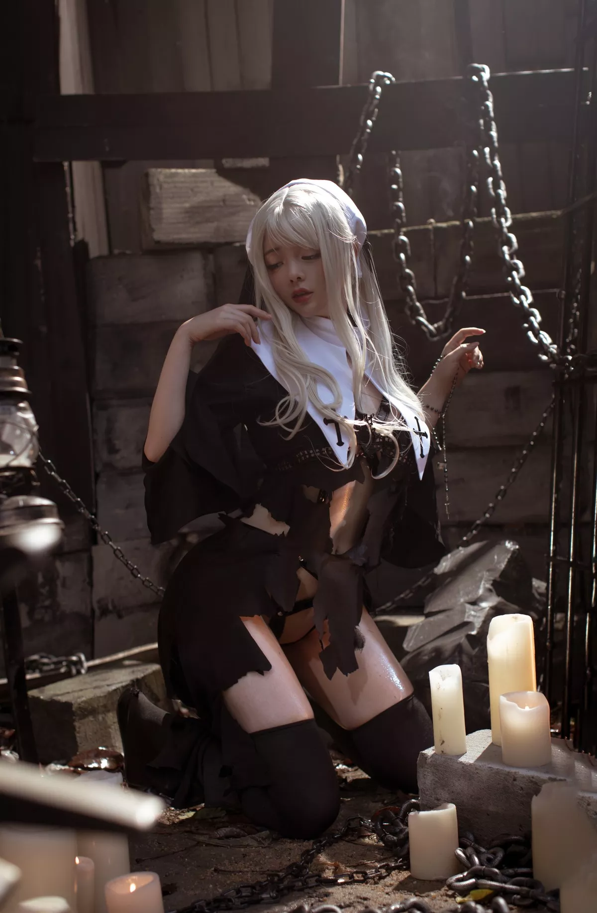 赎罪 迷人私摄 修女 NinJA 佳人Cosplay 阿寨寨