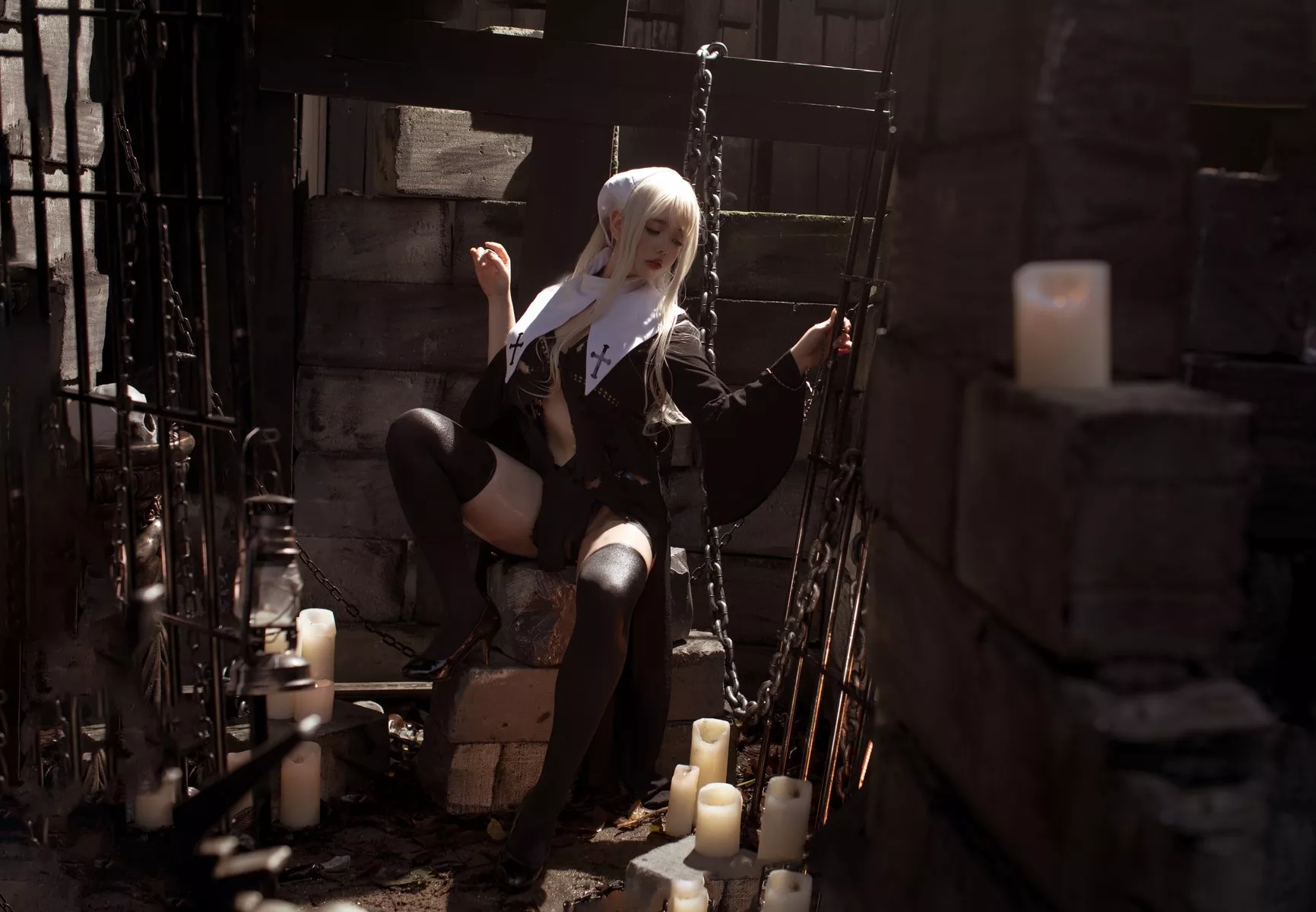 赎罪 迷人私摄 修女 NinJA 佳人Cosplay 阿寨寨