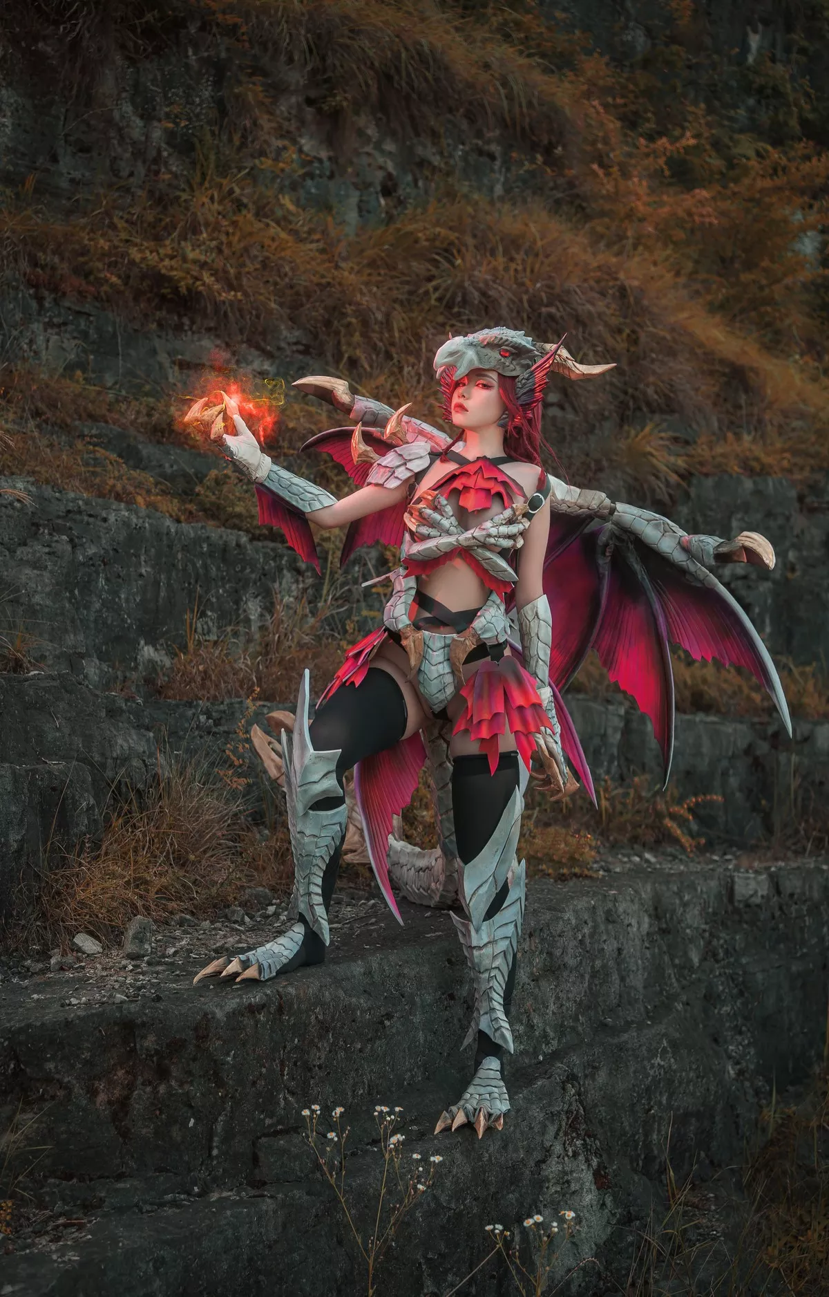 丽人Cosplay 曙光爵银龙 爆机丫头 Malzeno 拟人 喵小吉