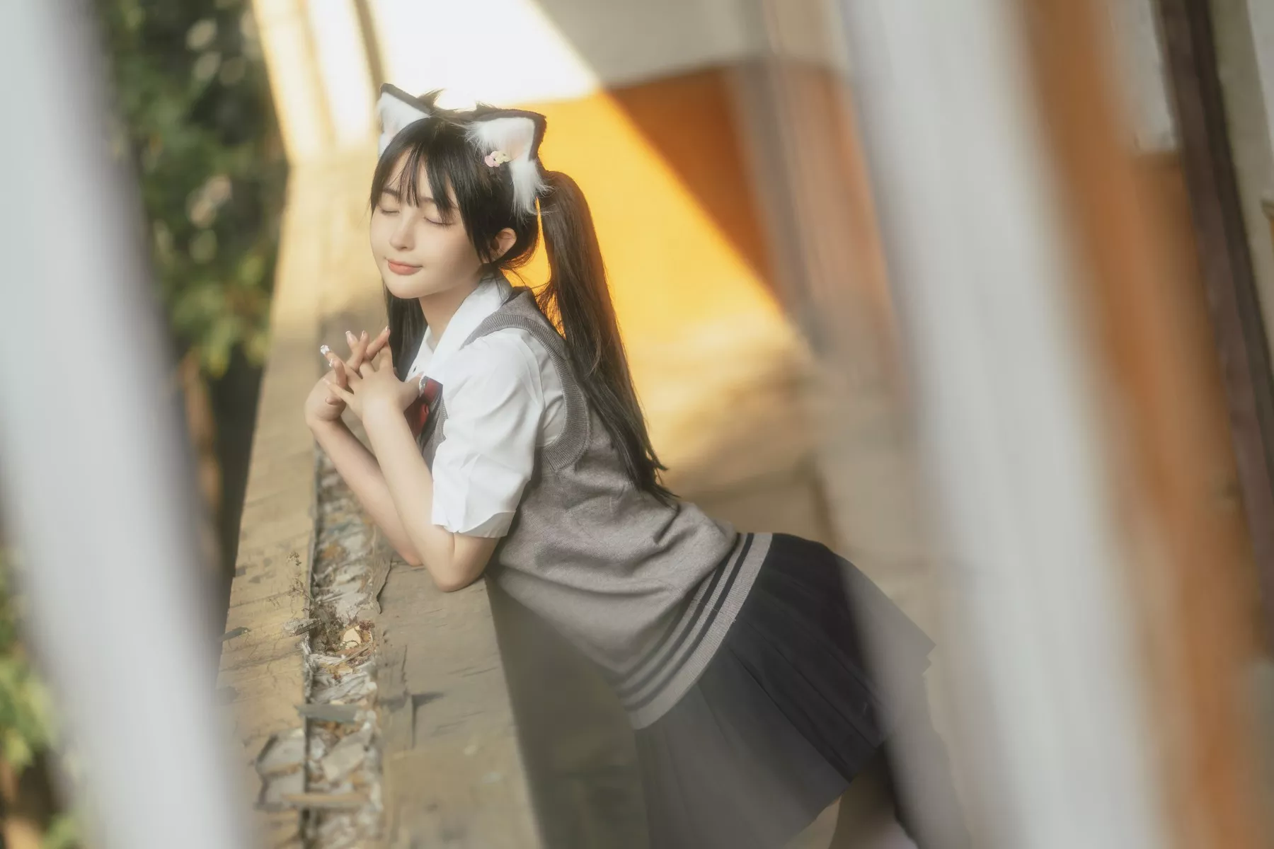 废墟jk �@井宁宁  尤物Cosplay 魅魔密拍