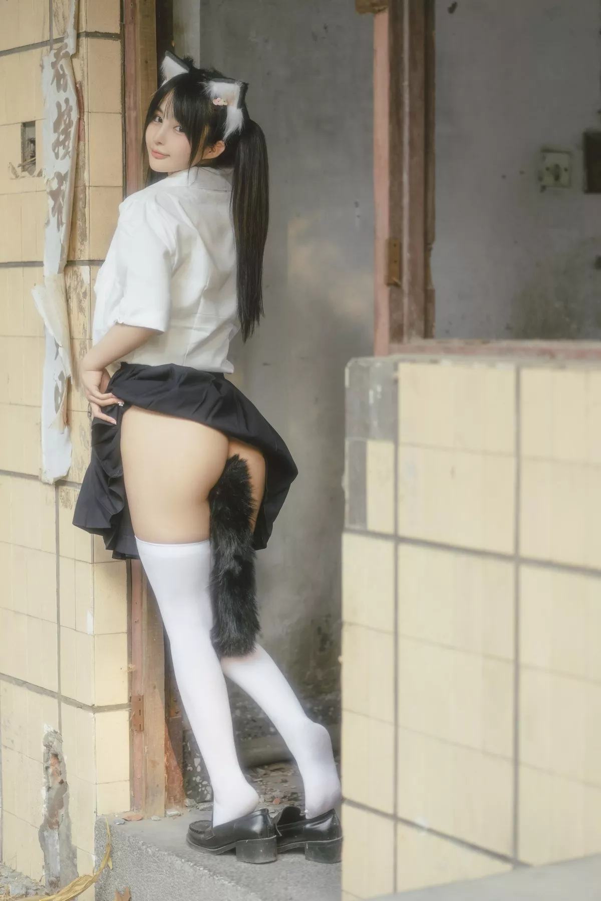 废墟jk �@井宁宁  尤物Cosplay 魅魔密拍