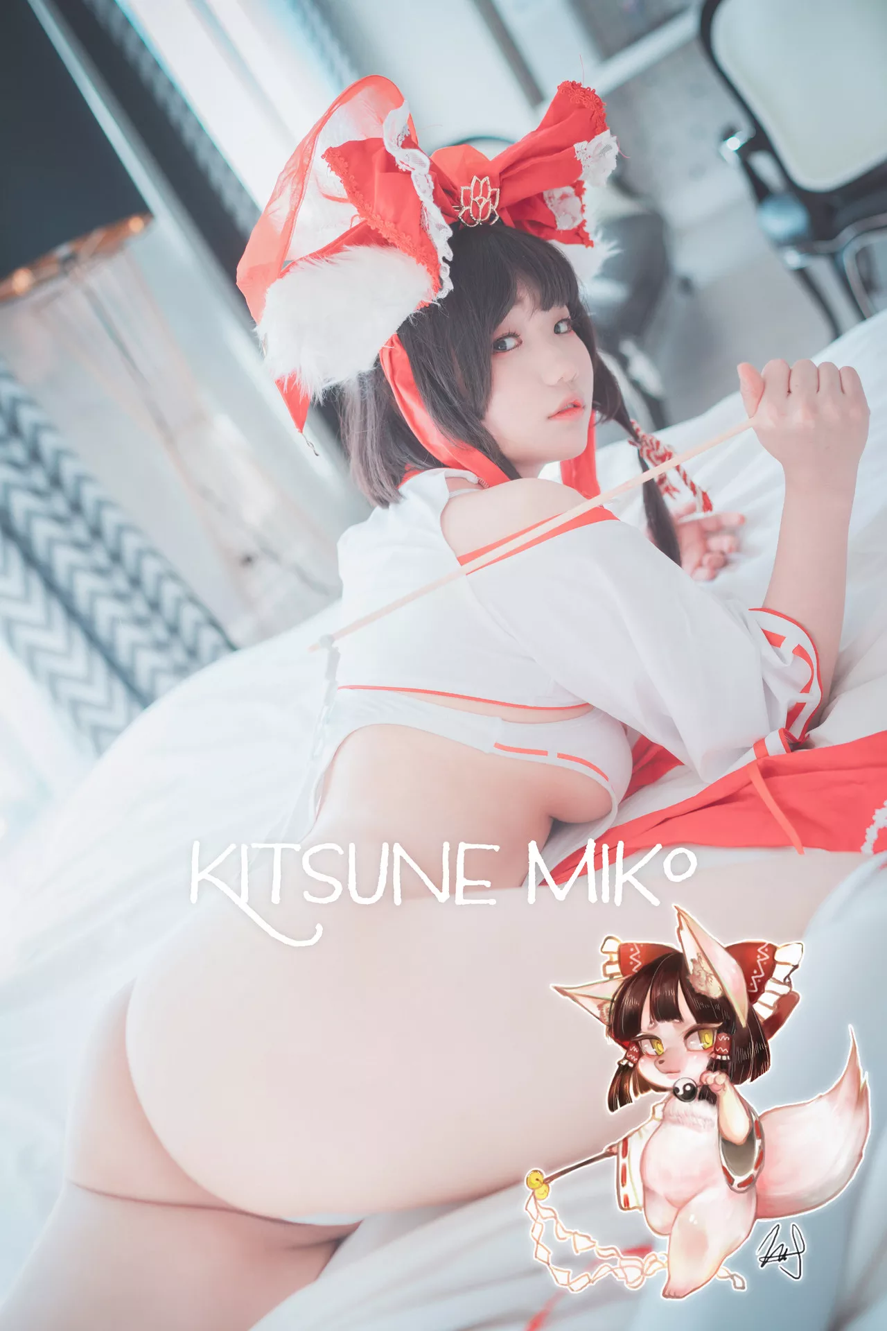 A.Ver(65P)  Kitsune Mimmi【DJAWA大佳玩  Miko 高丽魅模高精细艺术图套图 高丽魅模艺术图 】