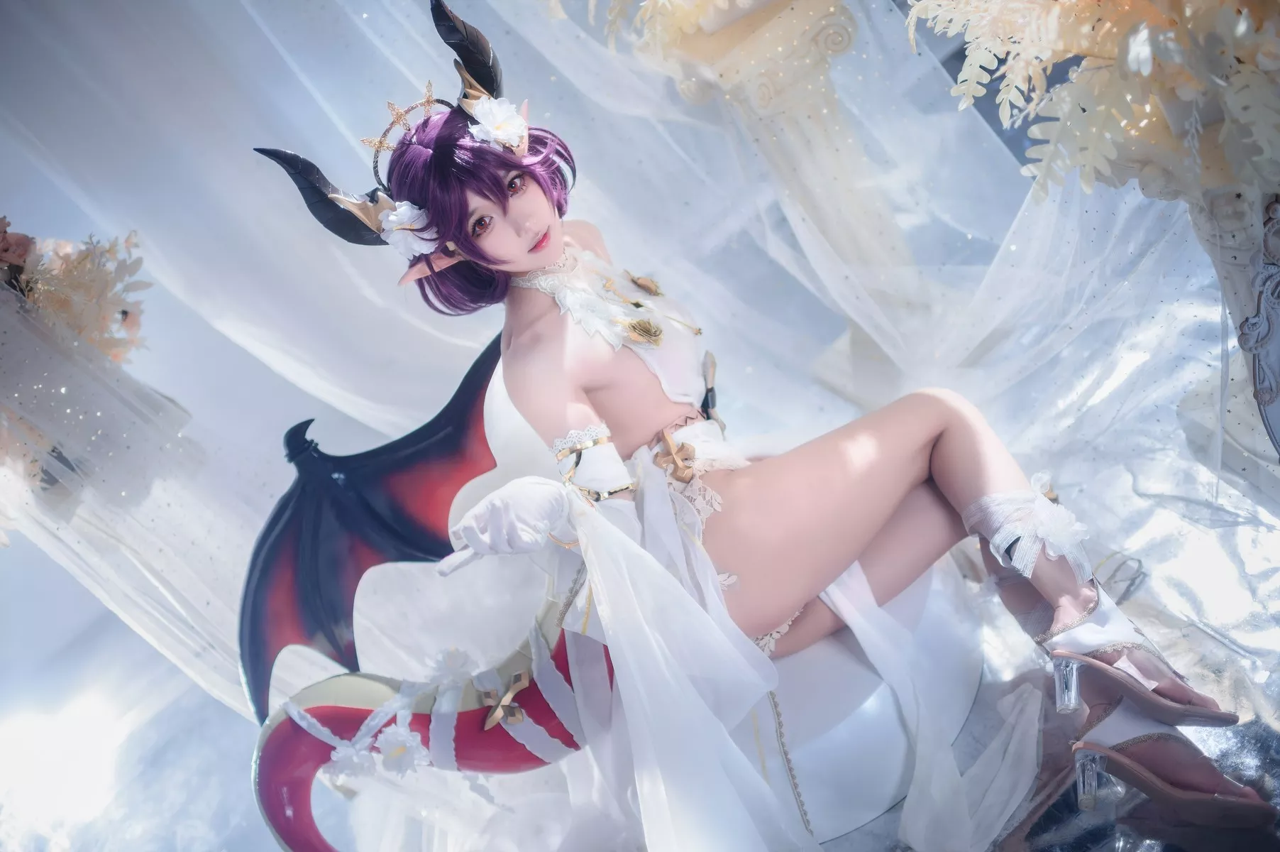 佳人Cosplay 龙娘 阿包也是兔娘 碧蓝幻想古蕾娅