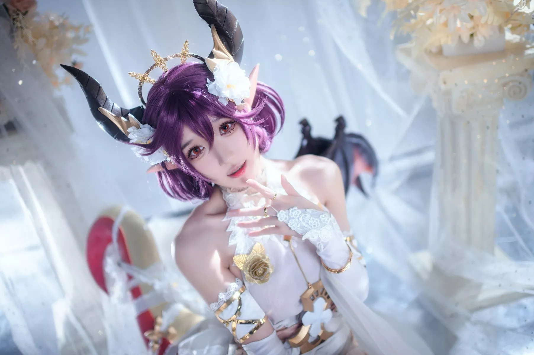 佳人Cosplay 龙娘 阿包也是兔娘 碧蓝幻想古蕾娅