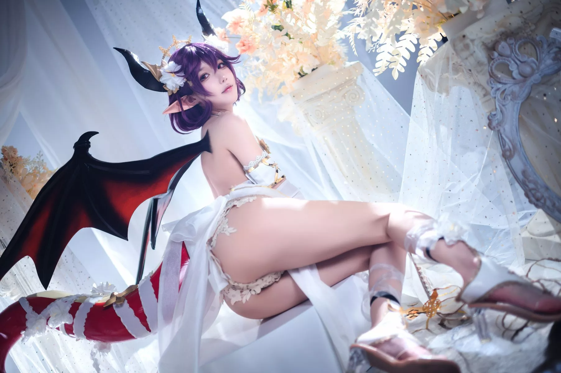 佳人Cosplay 龙娘 阿包也是兔娘 碧蓝幻想古蕾娅