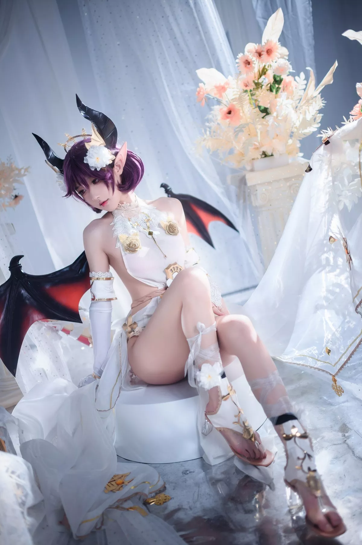 佳人Cosplay 龙娘 阿包也是兔娘 碧蓝幻想古蕾娅