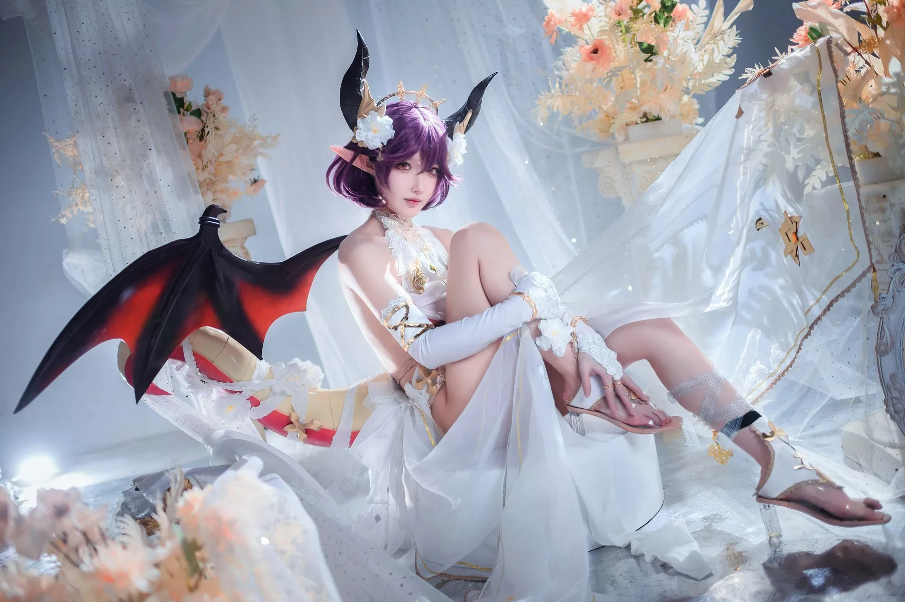 佳人Cosplay 龙娘 阿包也是兔娘 碧蓝幻想古蕾娅