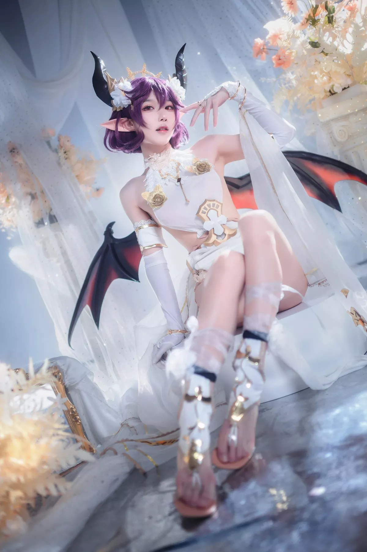 佳人Cosplay 龙娘 阿包也是兔娘 碧蓝幻想古蕾娅