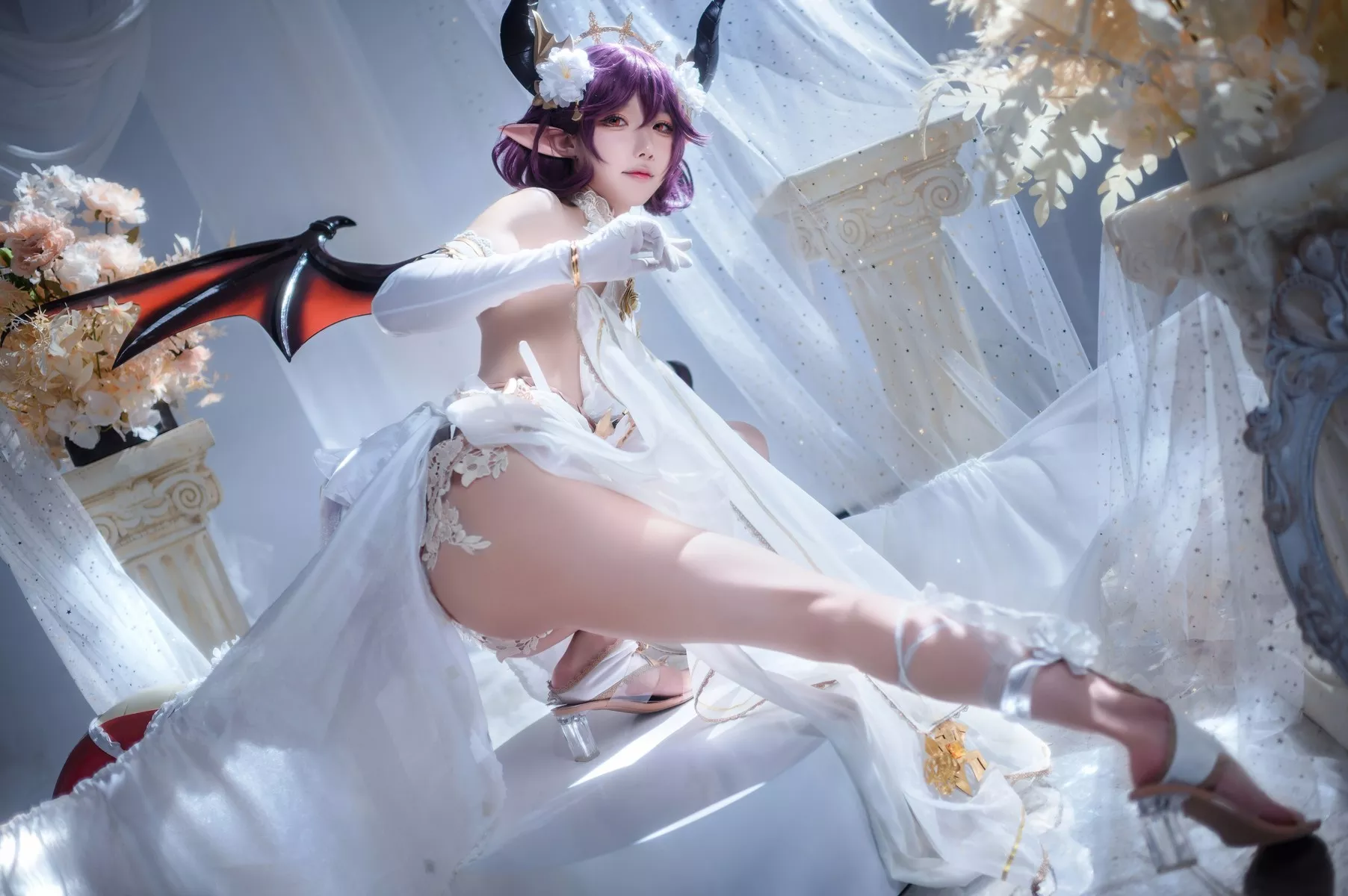 佳人Cosplay 龙娘 阿包也是兔娘 碧蓝幻想古蕾娅