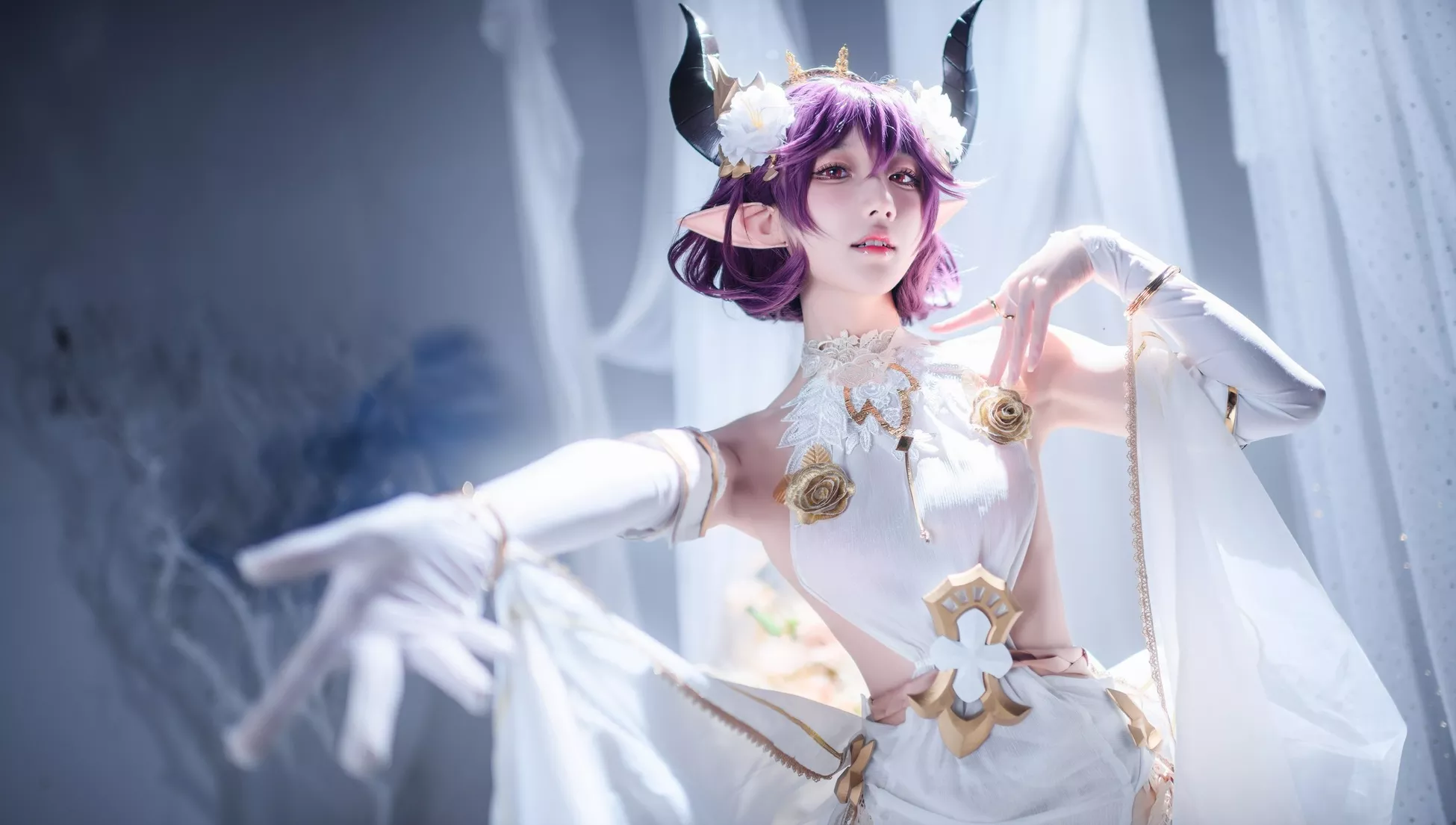 佳人Cosplay 龙娘 阿包也是兔娘 碧蓝幻想古蕾娅