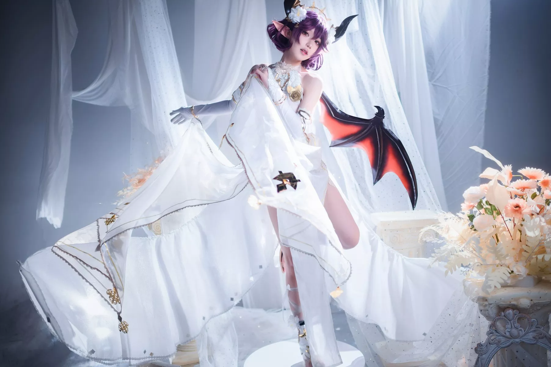 佳人Cosplay 龙娘 阿包也是兔娘 碧蓝幻想古蕾娅