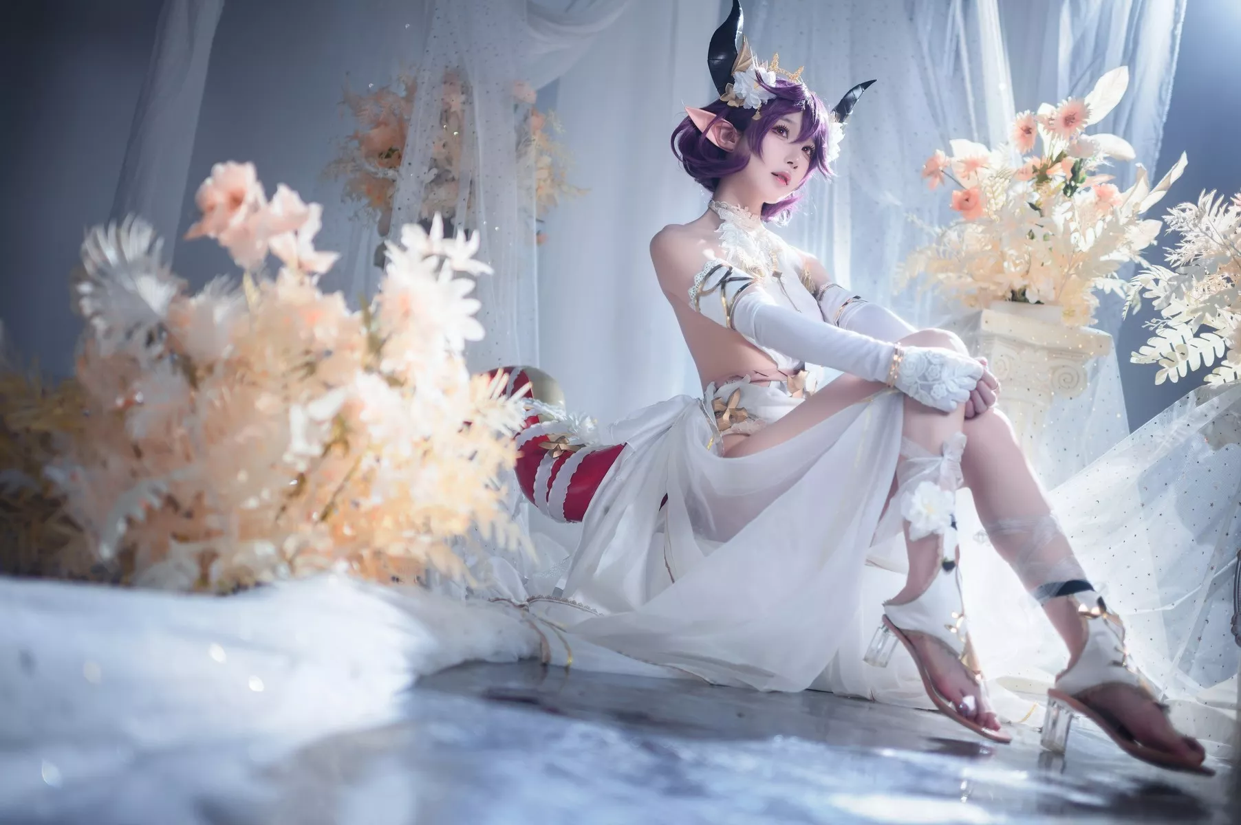 佳人Cosplay 龙娘 阿包也是兔娘 碧蓝幻想古蕾娅